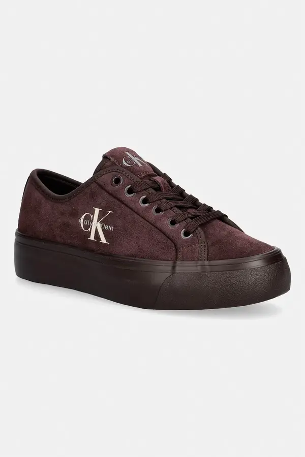 Calvin Klein Calvin Klein VULC FLATF LACEUP SUEDE superge ženske semišaste