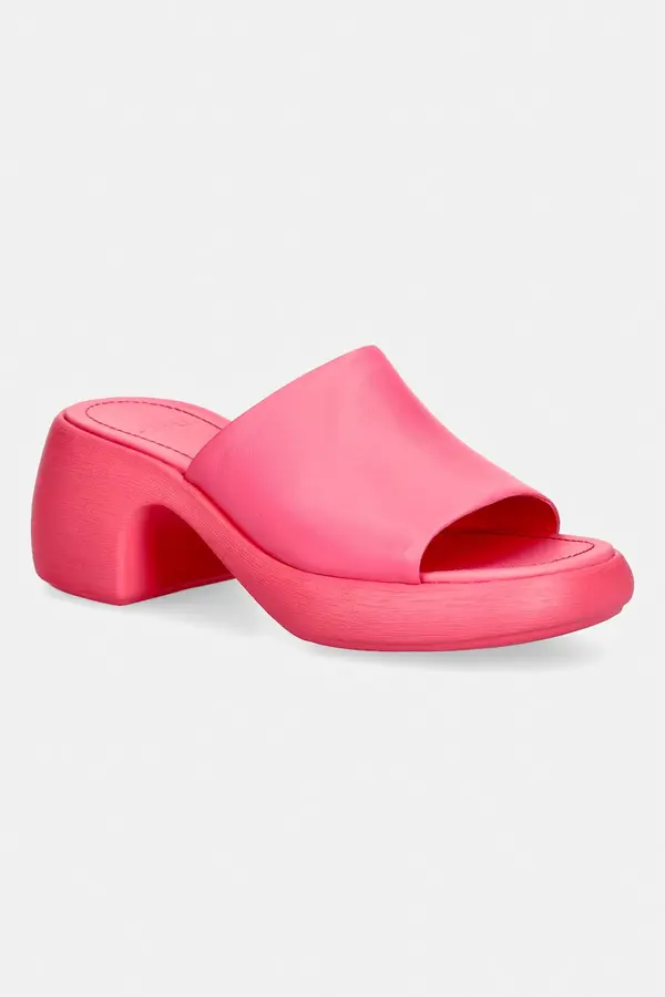 Camper Camper natikači s polno peto (blok) ženski usnjeni Thelma Sandal