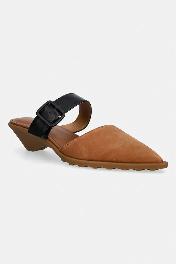 Camper Camper natikači z nizko peto ženski nubuck Anita