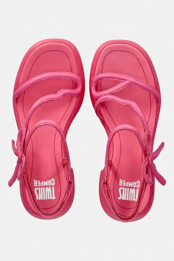 Camper Camper sandali s polno peto (blok) usnjeni TWS
