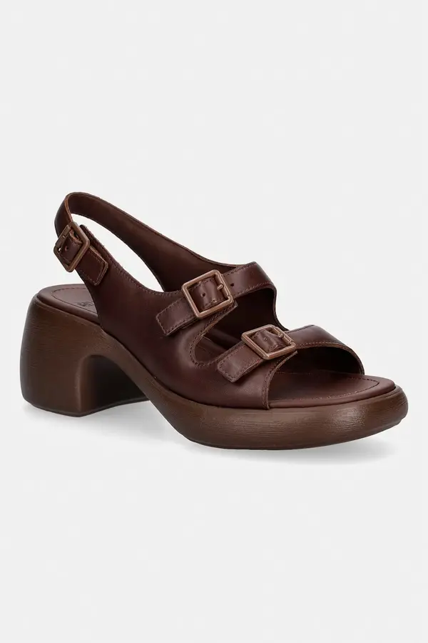 Camper Camper sandali z visoko peto usnjeni Thelma Sandal