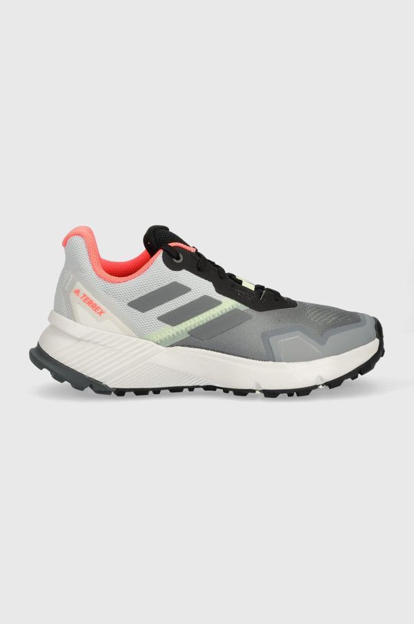 adidas TERREX Čevlji adidas TERREX Soulstride ženski, siva barva