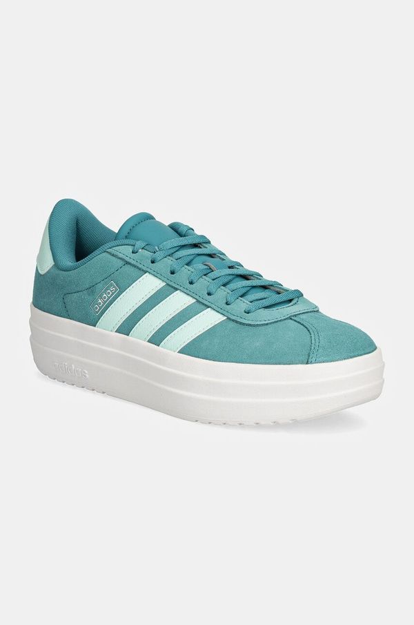 adidas Čevlji adidas VL COURT BOLD turkizna barva, IH4778