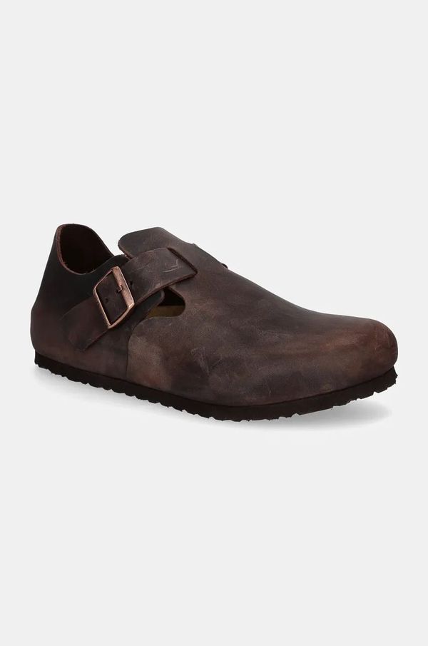 Birkenstock Čevlji iz nubuka Birkenstock London Corduroy rjava barva, 166531