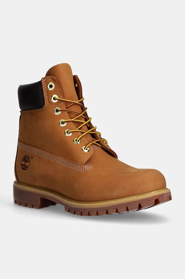 Timberland Čevlji iz nubuka Timberland Premium 6 Inch rjava barva, TB1100617131