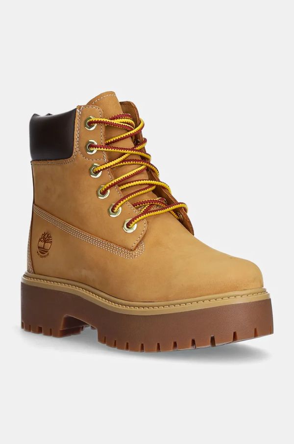 Timberland Čevlji iz nubuka Timberland Stone Street rjava barva, TB1A5RJD2311