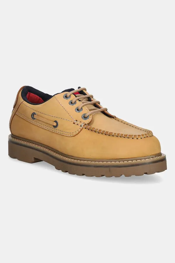 Tommy Jeans Čevlji iz nubuka Tommy Jeans ARCHIVE 01 BOAT SHOE