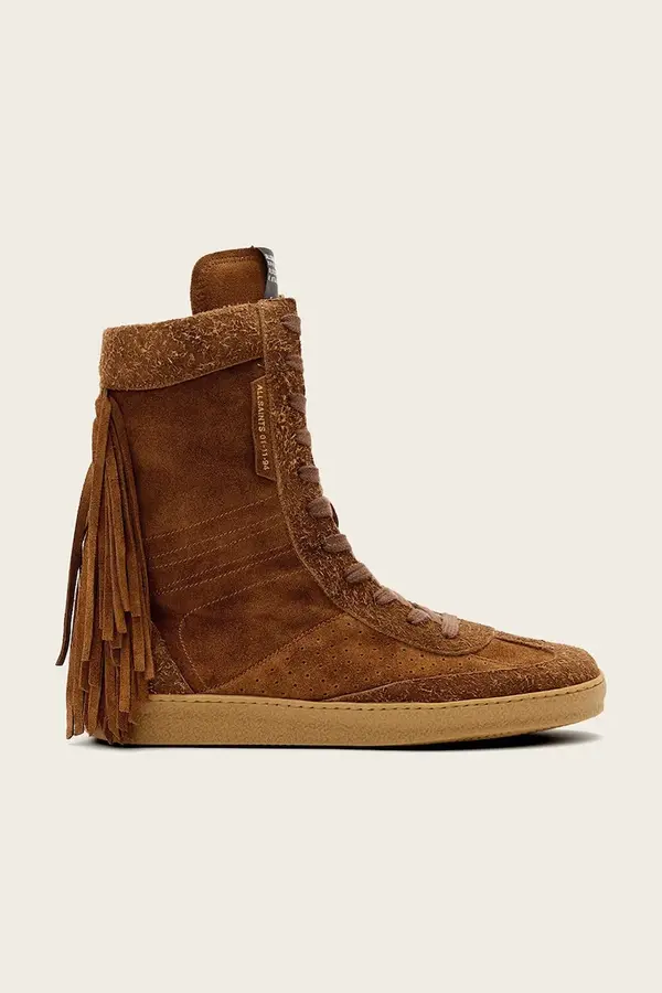 AllSaints Čevlji iz semiša AllSaints Louise Fringe Ht