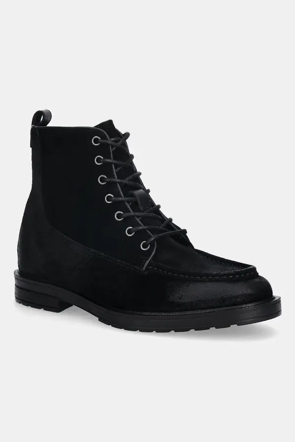 Tommy Hilfiger Čevlji iz semiša Tommy Hilfiger CLEATED HILFIGER W SDE MOC BOOT