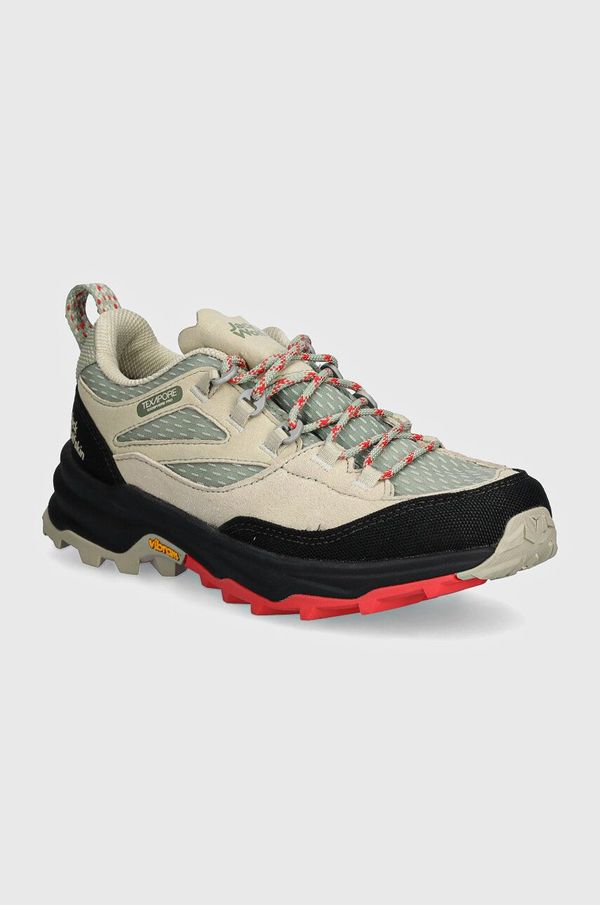 Jack Wolfskin Čevlji Jack Wolfskin Cyrox Texapore Low ženski, zelena barva, 4064291