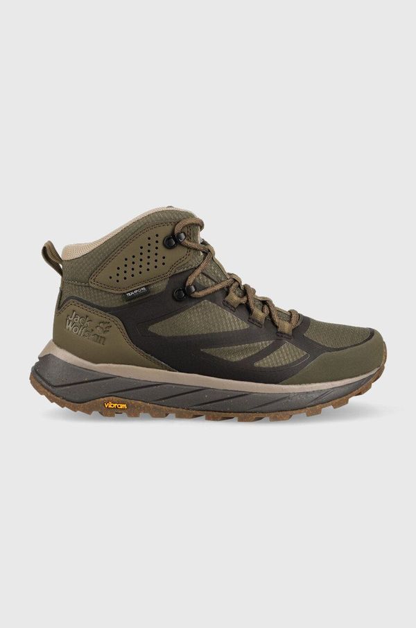 Jack Wolfskin Čevlji Jack Wolfskin Terraventure Texapore mid moški, zelena barva, 4051521