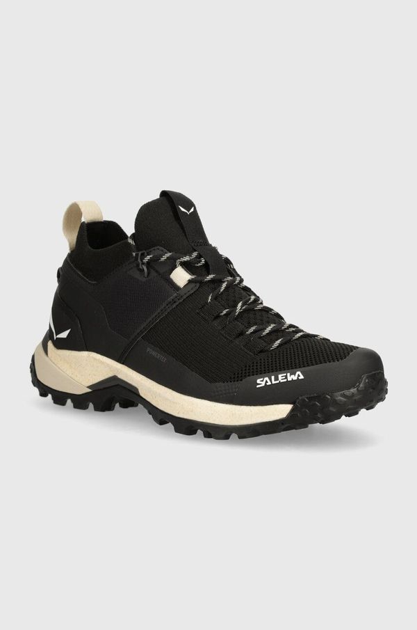 Salewa Čevlji Salewa Puez Knit Powertex ženski, črna barva, 00-0000061437