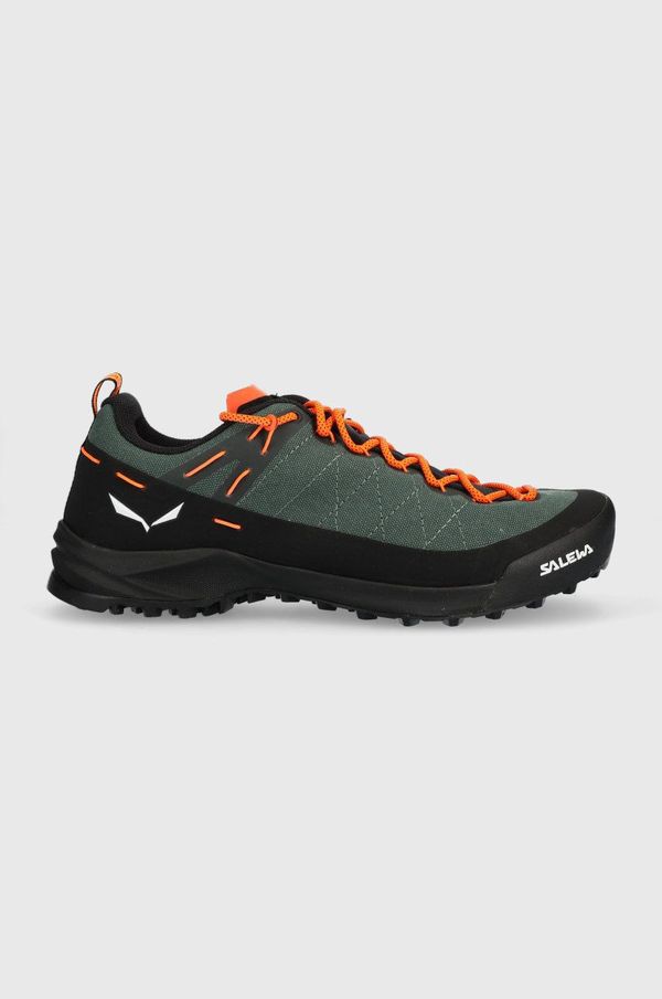 Salewa Čevlji Salewa Wildfire Canvas moški, zelena barva