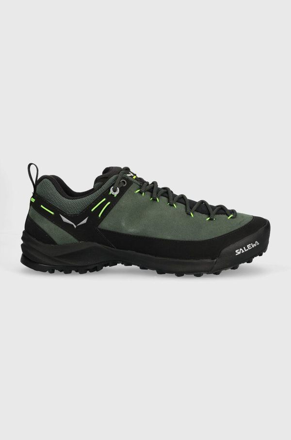 Salewa Čevlji Salewa Wildfire Leather moški, zelena barva