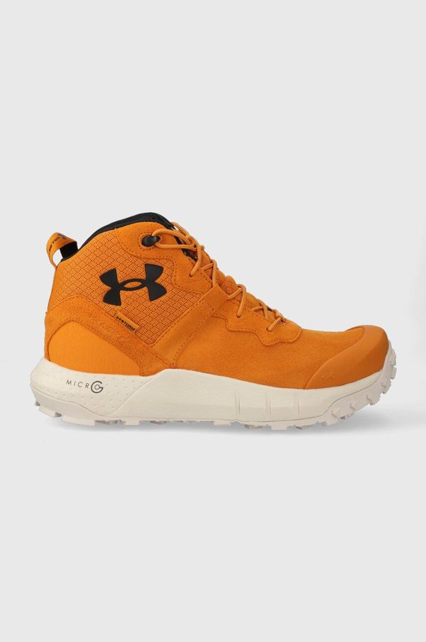 Under Armour Čevlji Under Armour Micro G Valsetz Trek Mid WP moški, oranžna barva