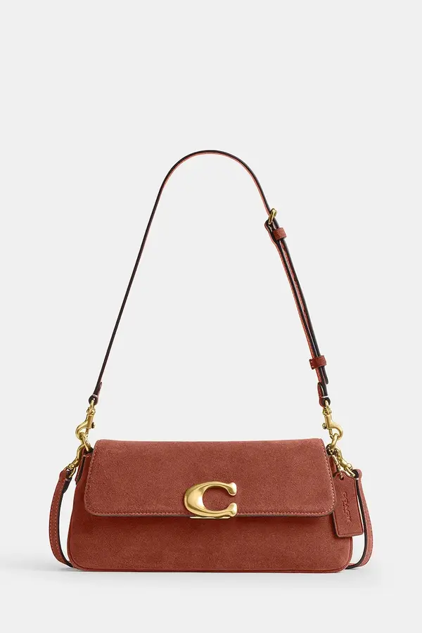 Coach Coach crossbody torbica ženska iz semiša Suade Jet Shoulder Bag