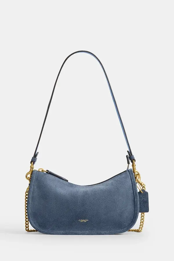 Coach Coach klasična torbica ženska usnjena Suede Waverly
