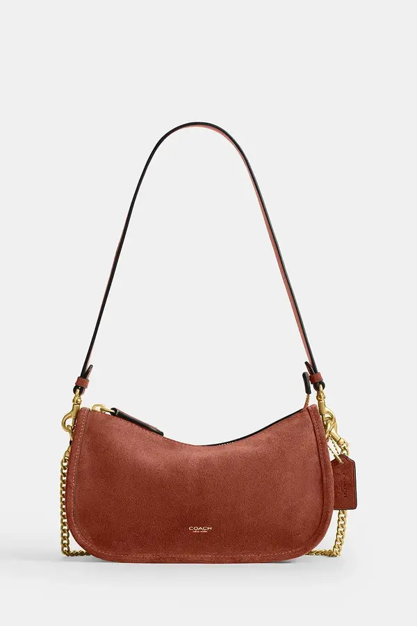Coach Coach klasična torbica ženska usnjena Suede Waverly