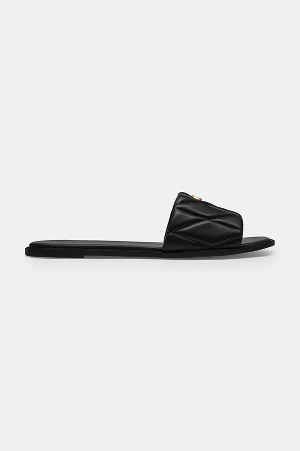 Coach Coach natikači z ravnim podplatom ženski usnjeni Holly Quilted Leather Sandal