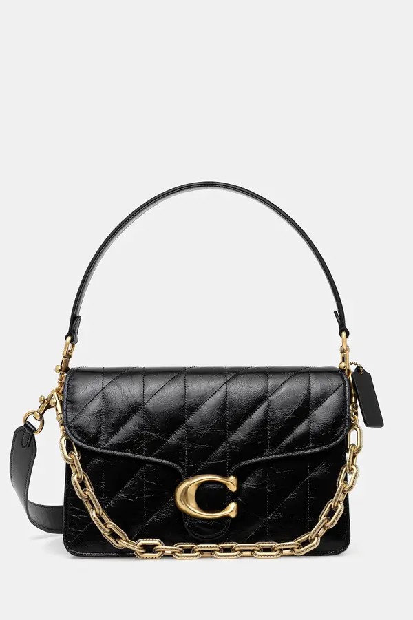 Coach Coach usnjena torbica Chain Tabby Shoulder Bag With Quilting