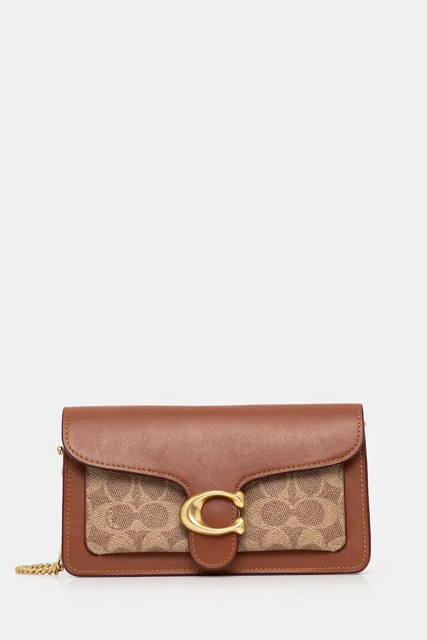 Coach Coach usnjena torbica Tabby Chain Clutch In Signature Canvas