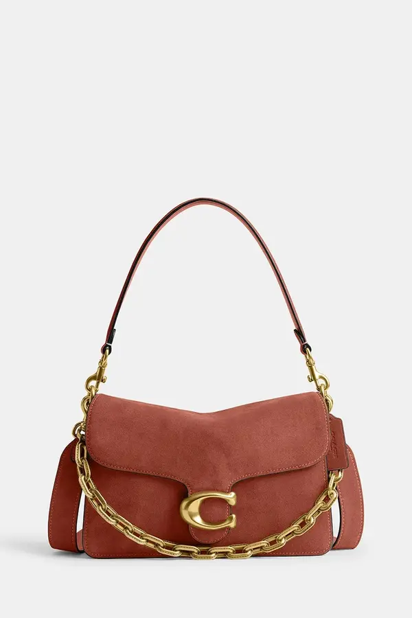 Coach Coach ženska klasična semišasta torbica Suade Chain Tabby Shoulder Bag