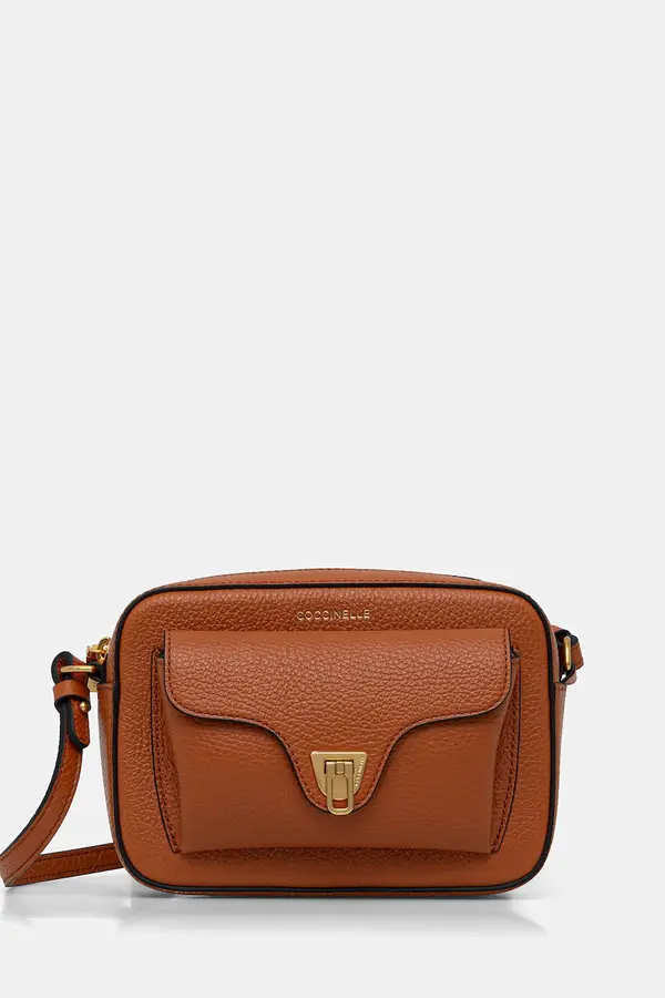 Coccinelle Coccinelle crossbody torbica ženska usnjena COCCINELLE BEAT SOFT