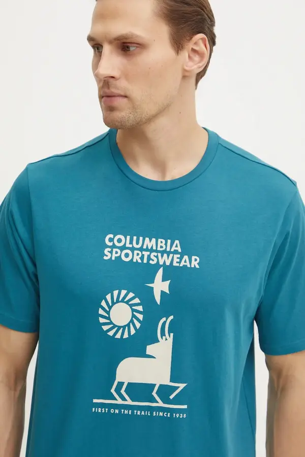 Columbia Columbia Bombažna kratka majica Columbia