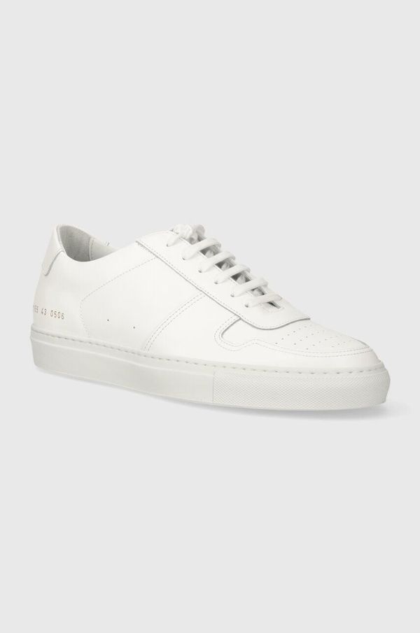 Common Projects Common Projects usnjene superge Bball Low in Leather bela barva, 2155