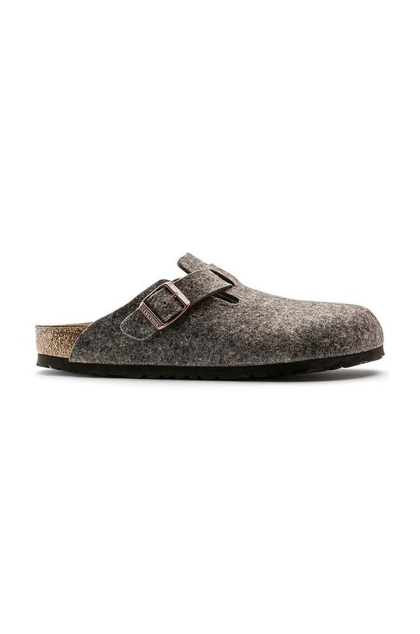 Birkenstock Copati Birkenstock Boston siva barva, 160581