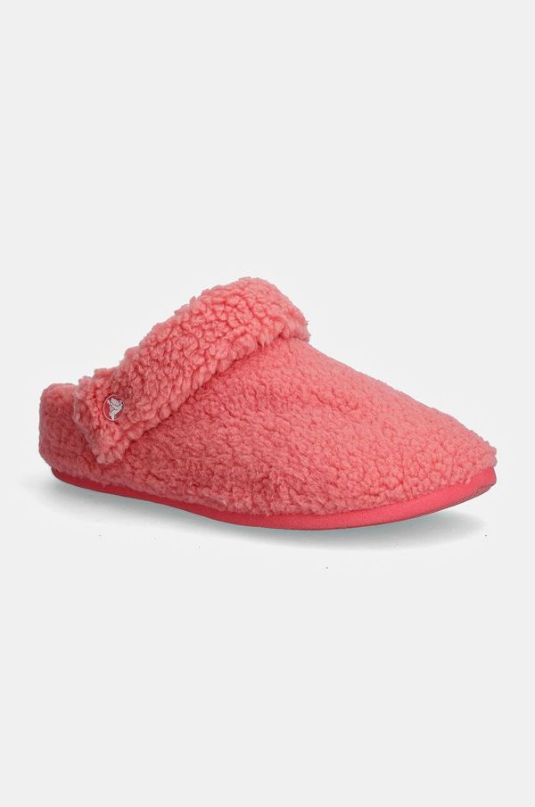 Crocs Copati Crocs Classic Cozzy Slipper ženski, roza barva, 209386