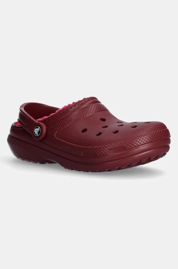 Crocs Copati Crocs Classic Lined Clog rdeča barva, 203591