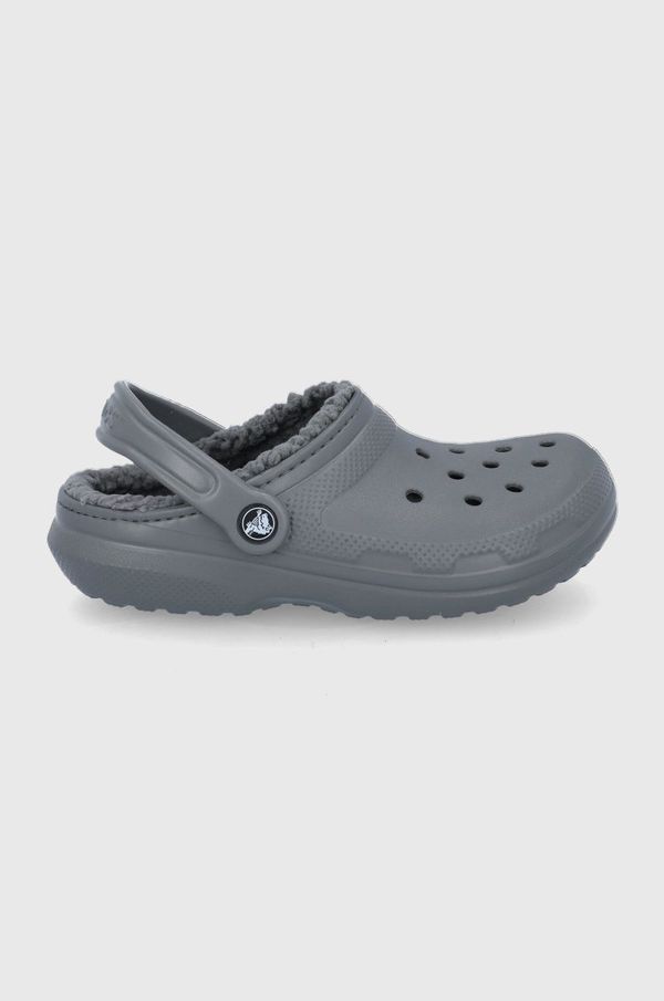 Crocs Copati Crocs CLASSIC LINED CLOG siva barva