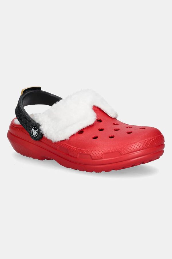 Crocs Copati Crocs Classic Lined Santa Clog rdeča barva, 210933