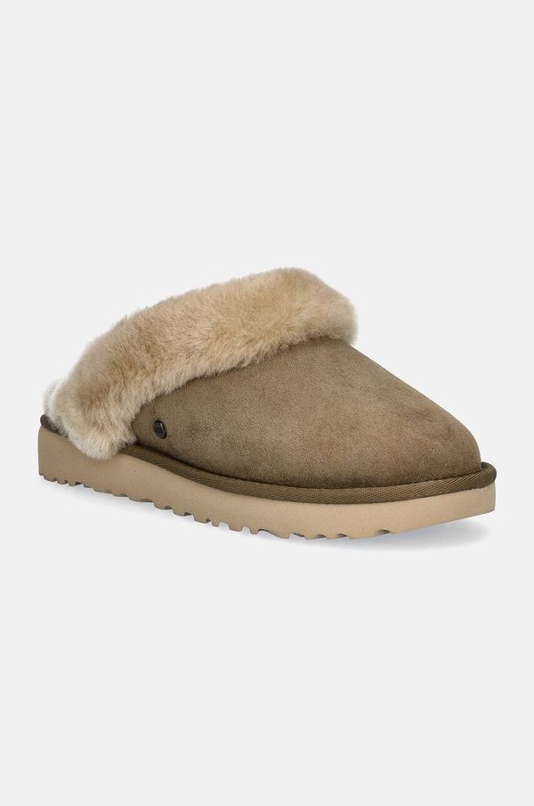 Ugg Copati iz semiša UGG Classic Slipper II bež barva, 1130876-ALP