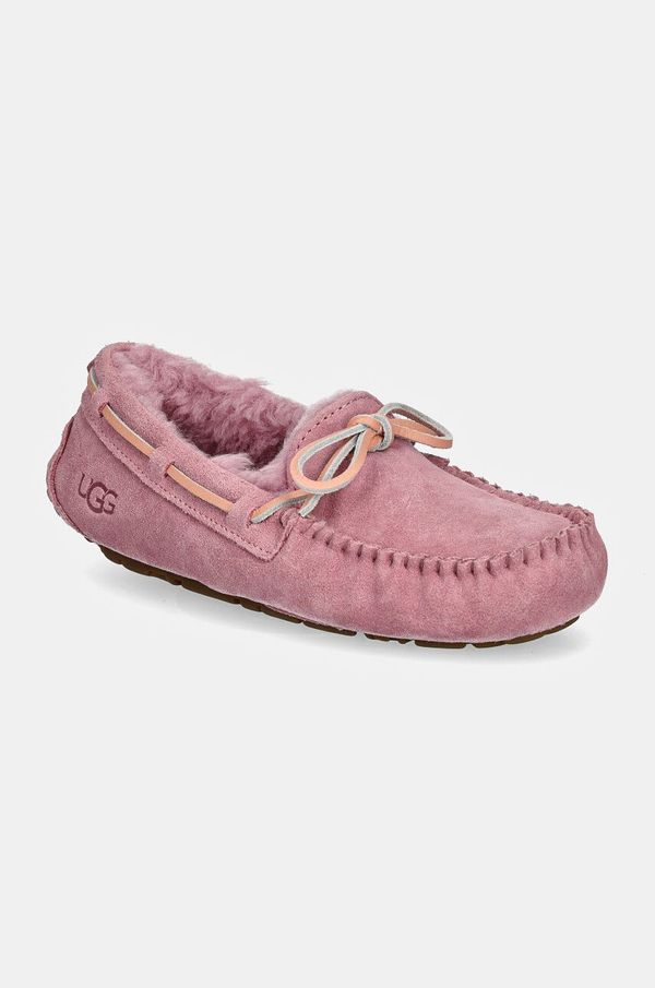 Ugg Copati iz semiša UGG Dakota roza barva, 1107949-DYR