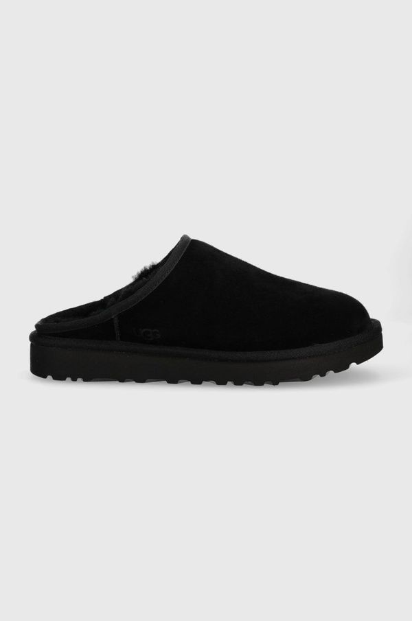 Ugg Copati iz semiša UGG M Classic Slip-on črna barva