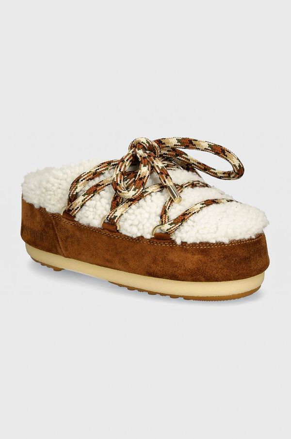 Moon Boot Copati Moon Boot MB MULE SHEARLING rjava barva, 80D1460240 MA03