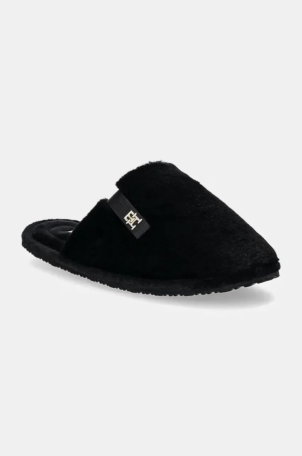 Tommy Hilfiger Copati Tommy Hilfiger TH COMFORT HOME SLIPPER črna barva, FW0FW08138