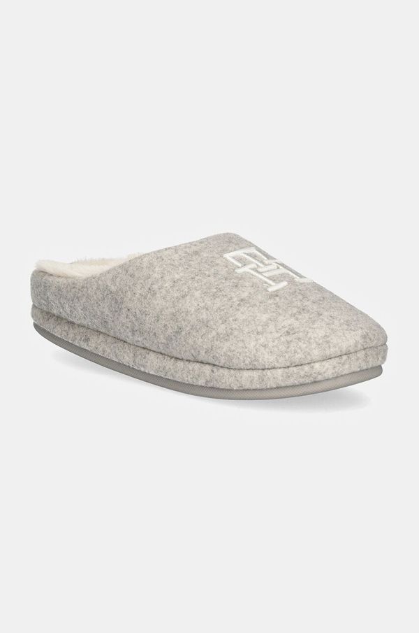 Tommy Hilfiger Copati Tommy Hilfiger TH EMBROIDERED BASICS SLIPPER siva barva, FW0FW08135