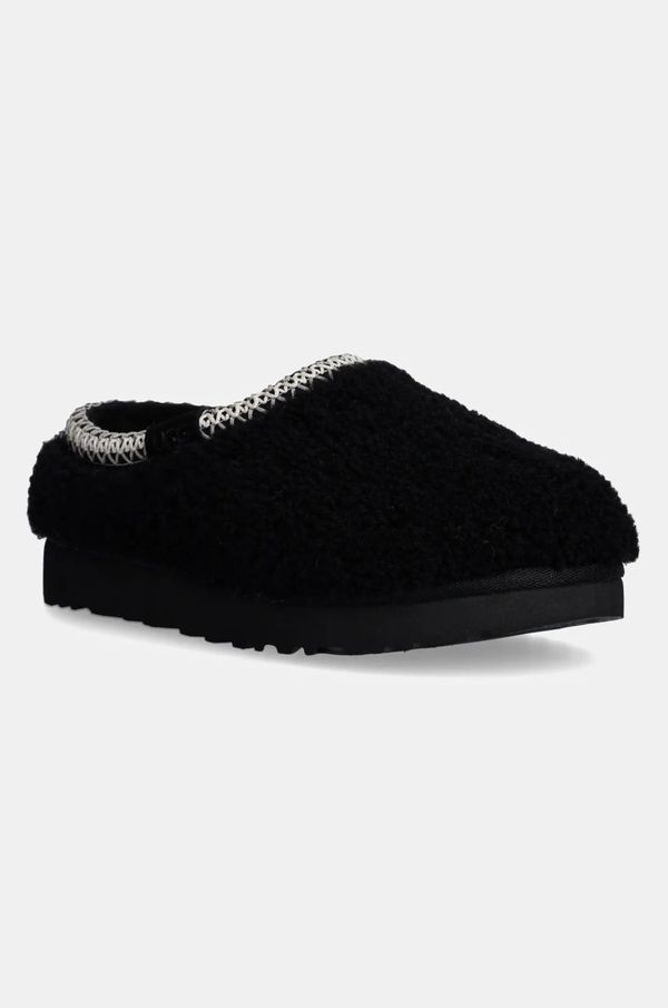 Ugg Copati UGG Tasman Maxi Curly črna barva, 1158356-BLK