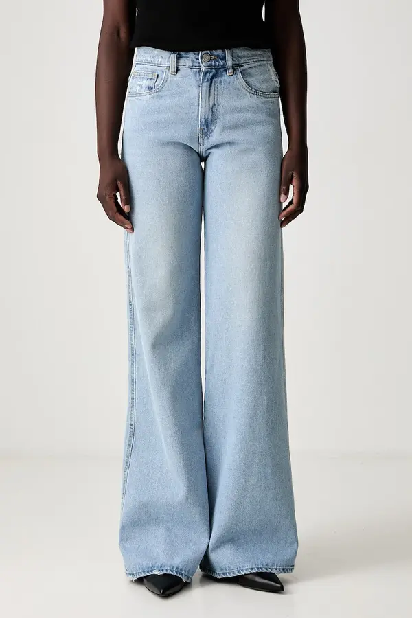 coperni Coperni kavbojke s širokimi hlačnicami ženske Wide Leg Denim