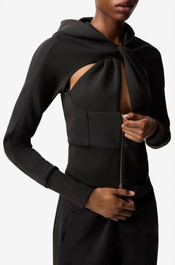 coperni Coperni pulover Coperni x Puma ženski, črna barva, s kapuco, 628302