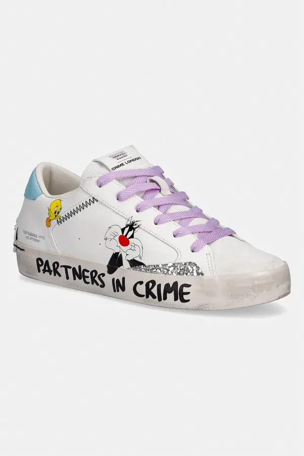 Crime London Crime London DISTRESSED superge ženske usnjene