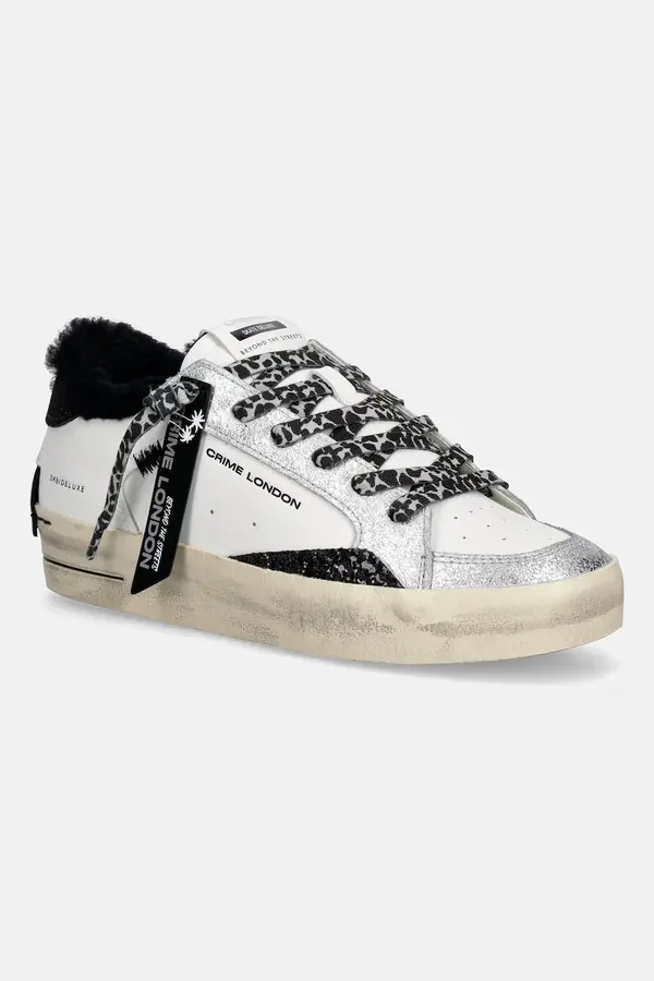 Crime London Crime London SK8 DELUXE superge ženske usnjene