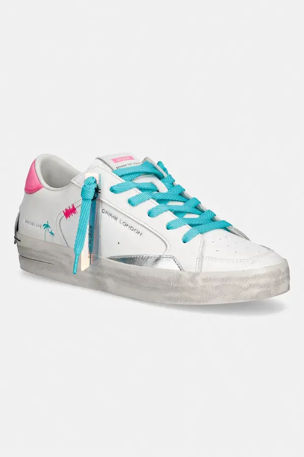 Crime London Crime London SK8 DELUXE superge ženske usnjene