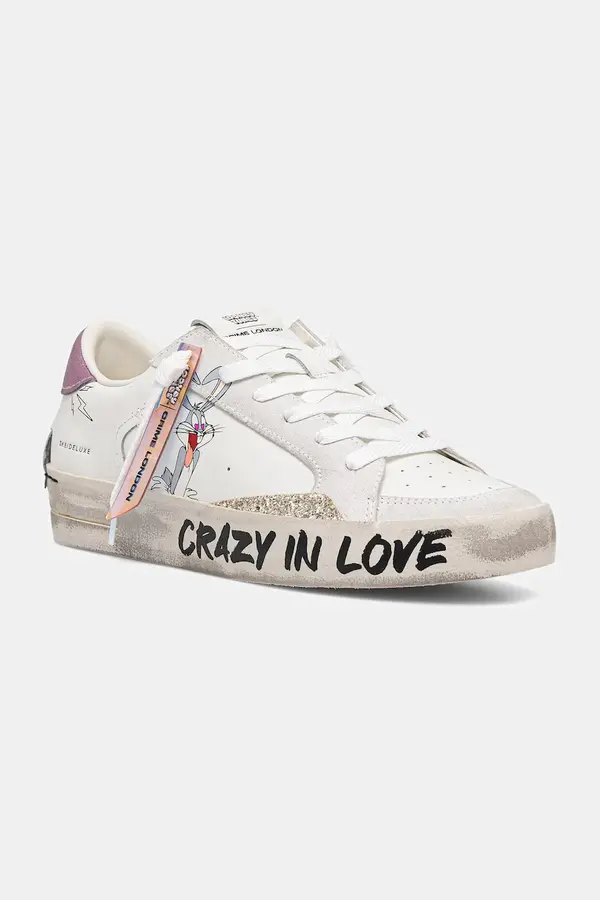 Crime London Crime London SK8 DELUXE superge ženske usnjene