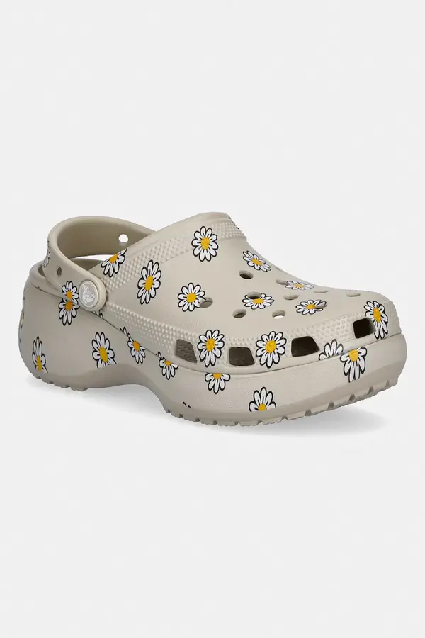 Crocs Crocs natikači s platformo ženski Classic Platform Floral Clog