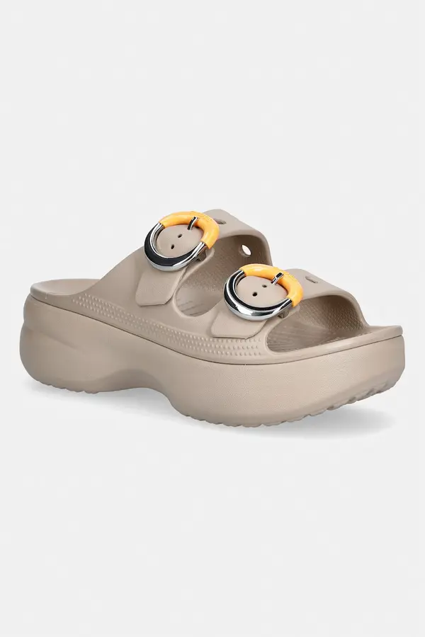 Crocs Crocs natikači s platformo ženski Saturday Platform Dipped Buckle Sandal