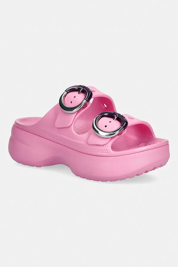 Crocs Crocs natikači s platformo ženski Saturday Platform Dipped Buckle Sandal